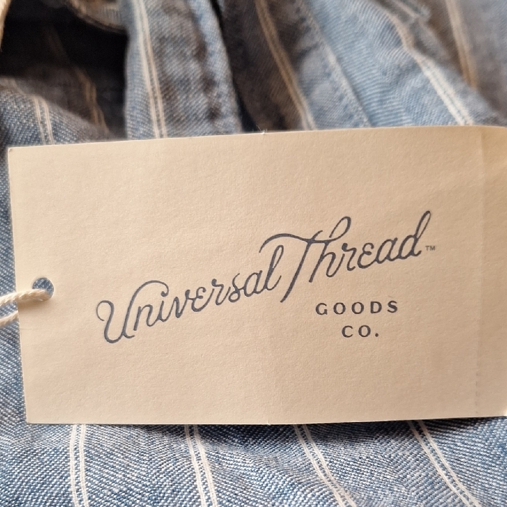 Universal Thread Blue and White Plaid Jumpsuit Size S NWT - Picture 5 of 6